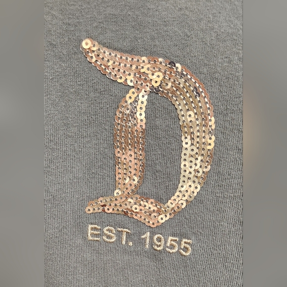 Disneyland Resort XS Briar Rose Dark Grey Charcoal Sequin Sparkle Spirit Jersey - Picture 3 of 7